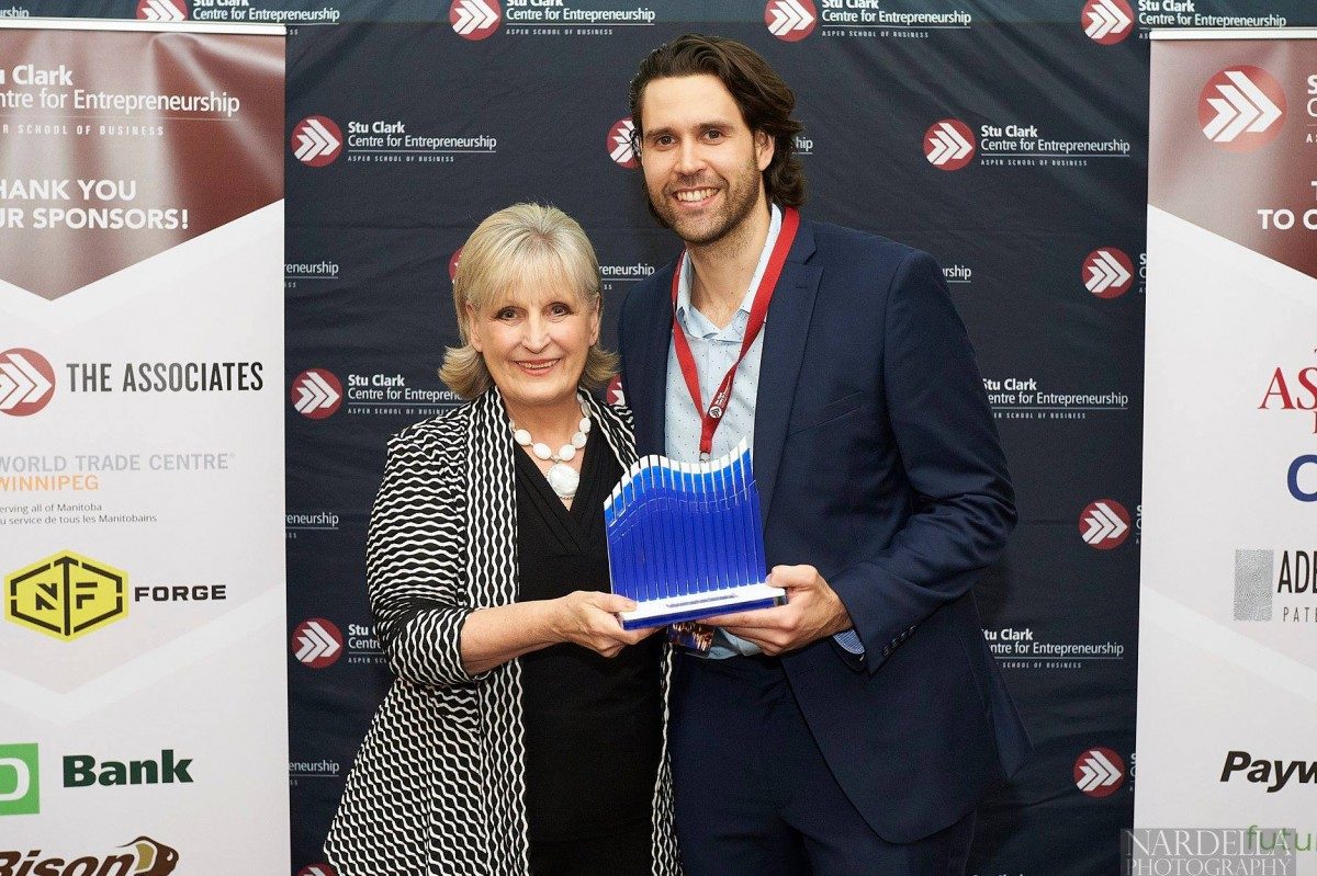 Debra Jonasson-Young, director of the Stu Clark Centre for Entrepreneurship, and Keegan Slijker, founder and head coach of FItness Up North