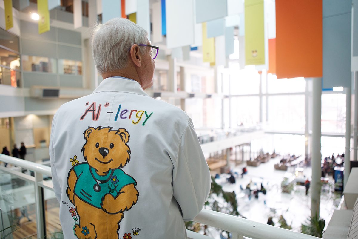 Dr. Allan Becker, 2018 recipient of the Dr. John M. Bowman Memorial Winnipeg Rh Institute Foundation Award, for his outstanding contributions to the field of pediatric allergy and asthma research. // Photo by Daniel Gwozdz