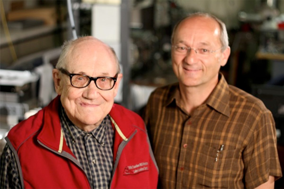 Kenneth G. Standing (left) with Werner Ens.