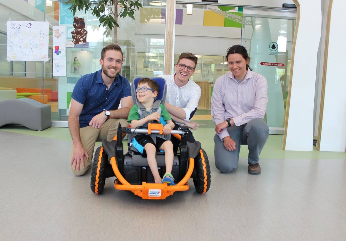 Shea Hunt (3rd from Left) at the Rehabilitation Centre for Children
