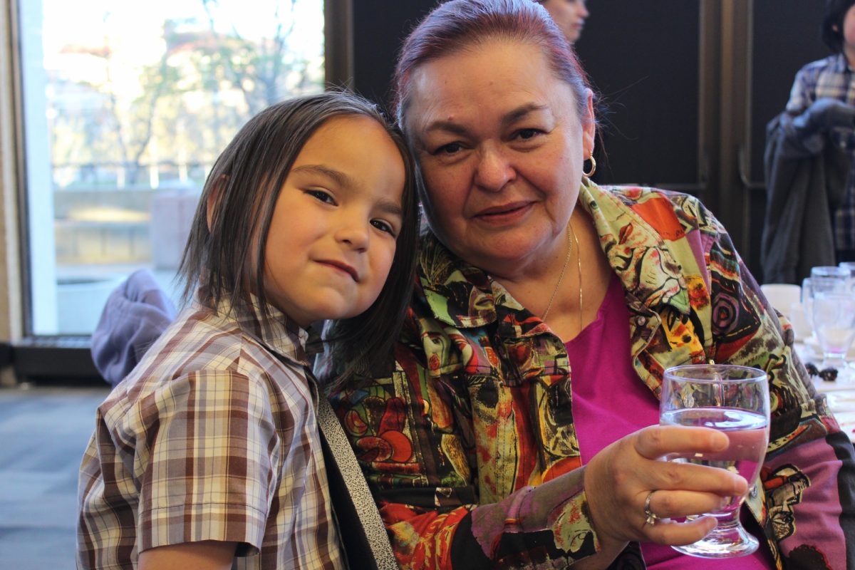 Victoria McIntosh and her grandson