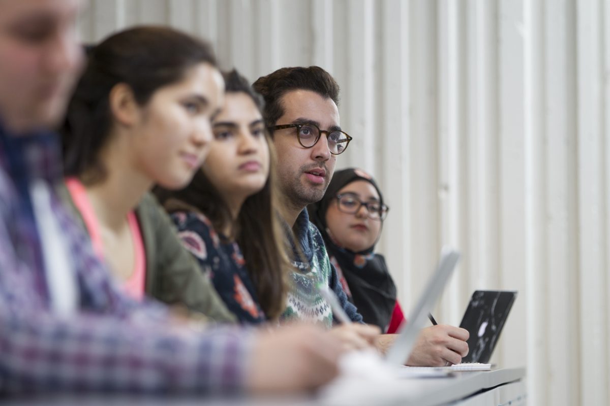 Students in class