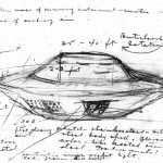 The sketch drawn by Stefan Michalak of the UFO that he encountered near Falcon Lake in 1967