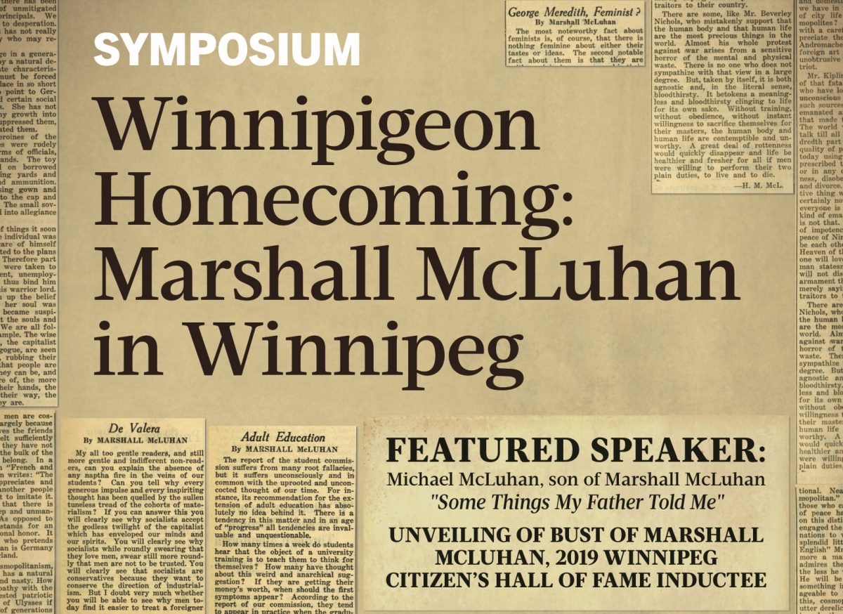 Event poster for Marshall McLuhan event