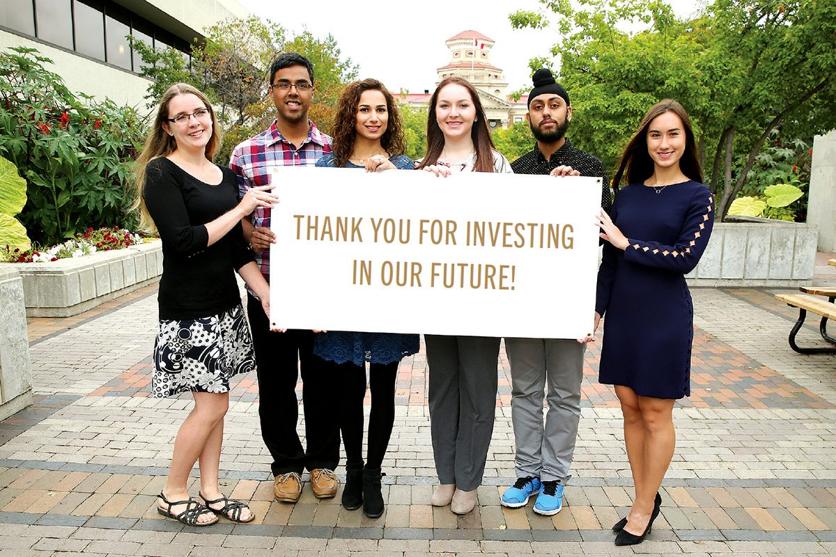 Students thank donors, National Philanthropy Day.