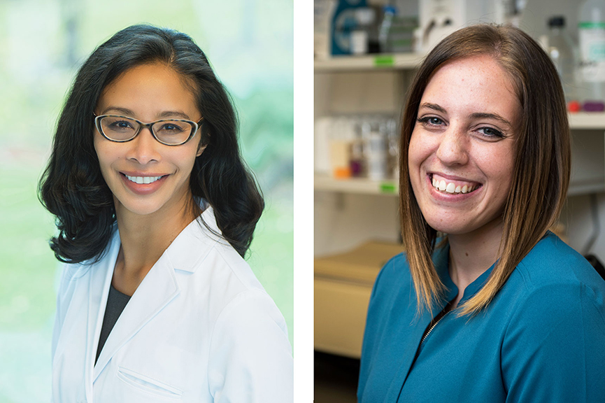 Dr. Flordeliz Gigi Osler (left), and PhD student Taylor Morriseau are receiving the honour from Women’s Executive Network