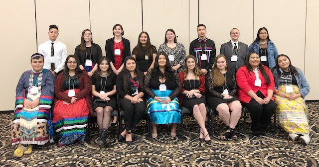 Group shot of Manitoba Aboriginal Youth Achievement Awards recipients