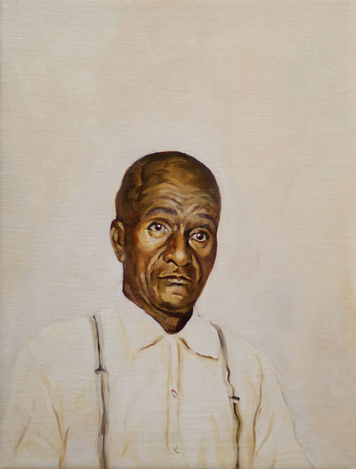 A portrait painted of Mose Wright.