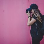 Female photographer taking a shot