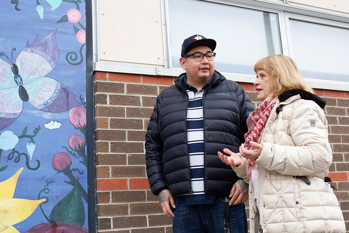 Henry McKay with associate professor Marleny Bonnycastle.