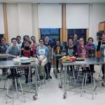 Classroom, people and food