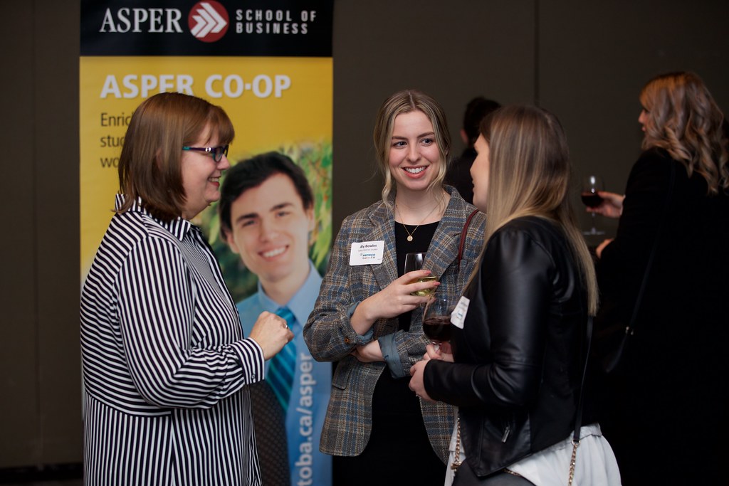 Kelly Mahoney, Director of the Career Development Centre, speaking to students at the 2019 Celebrating Co-op event.