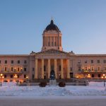 The Manitoba Legislative Building in winter. // Image from the Legislative Assembly/Facebook.
