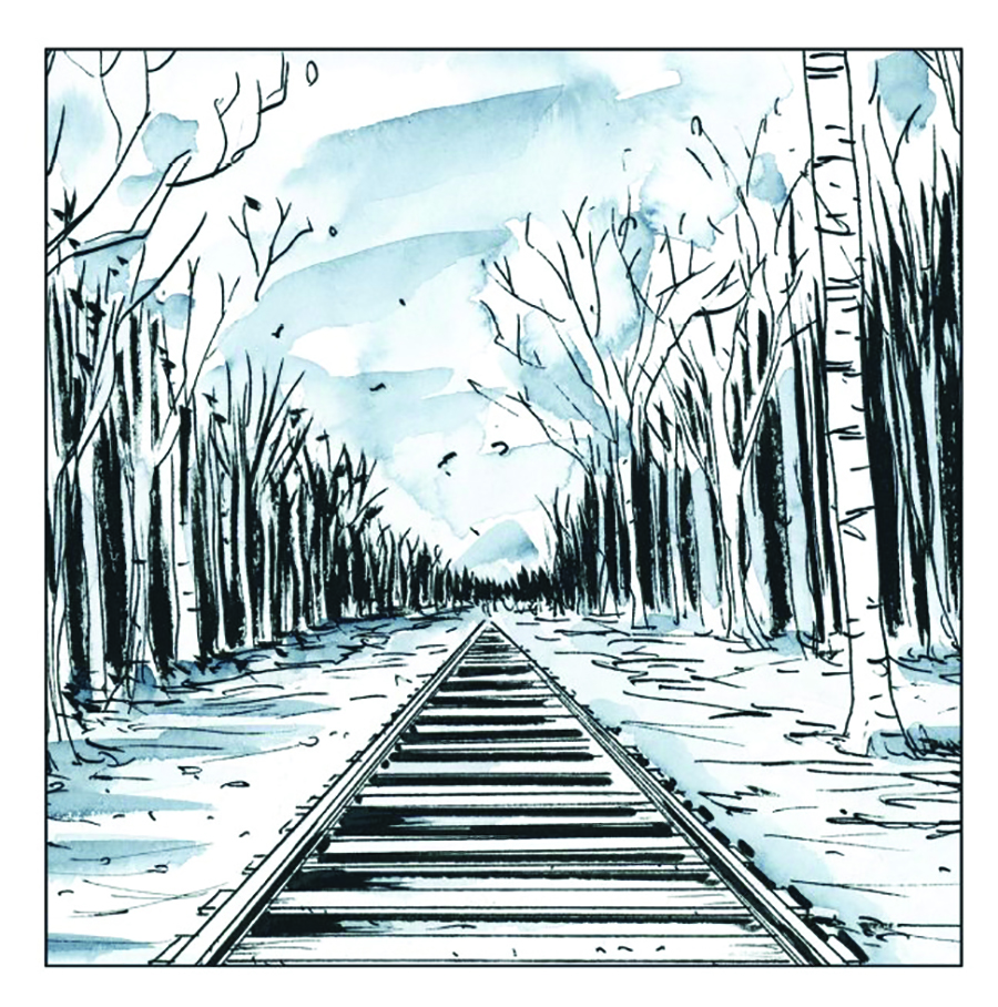 ILLUSTRATION FROM SECRET PATH BY JEFF LEMIRE