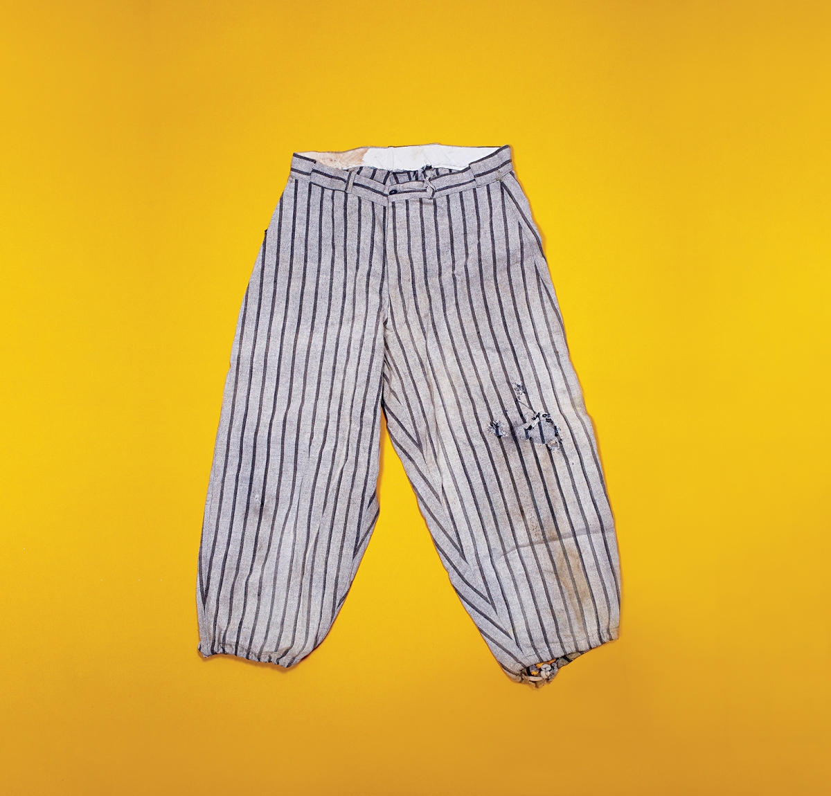 A pair of pants worn by a child at a residential school.