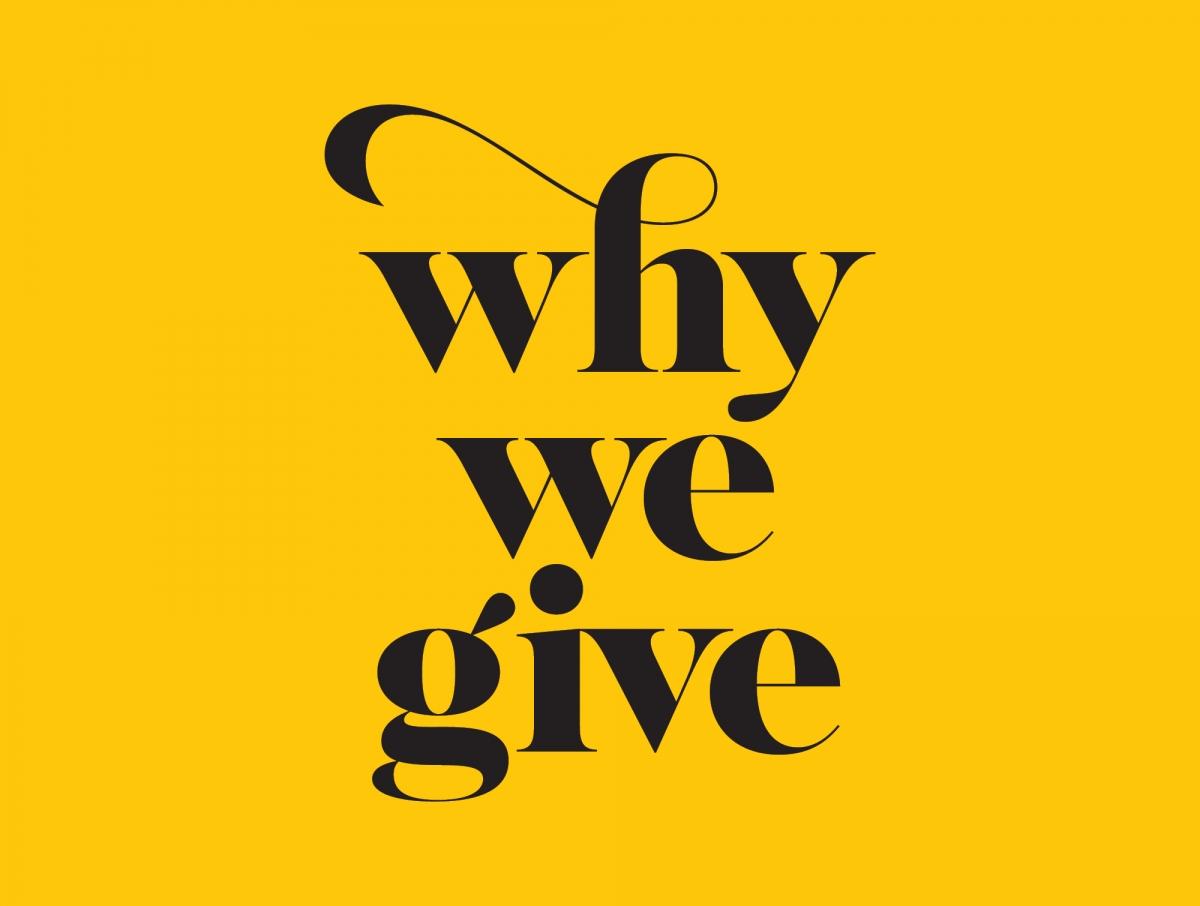 Why we give.