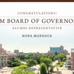 UM Board of Governors alumni representative for 2020 is Nora Murdock.