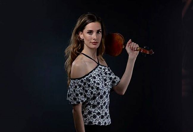 Girl with fiddle