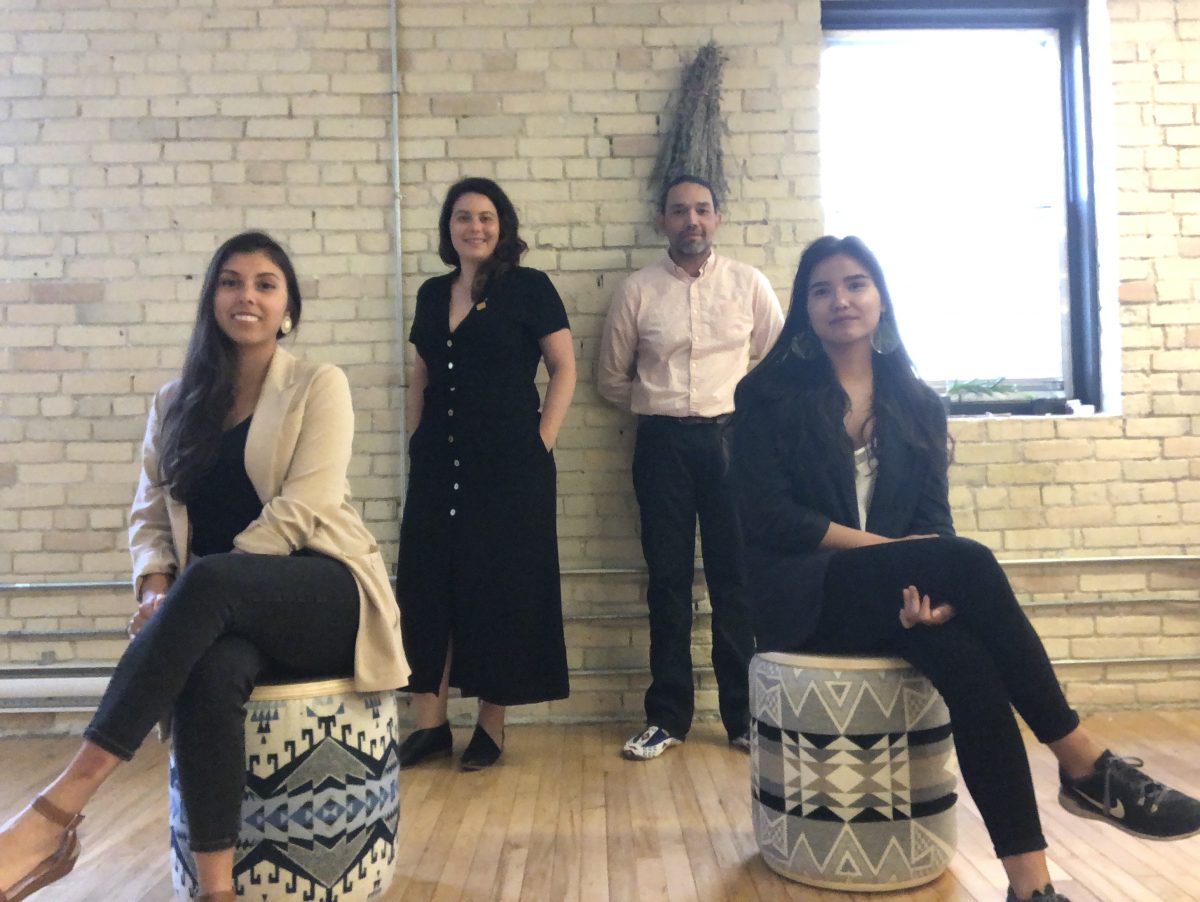 The four team members of Brook McIlroy's Indigenous Design Studio are part of a small but growing number of Indigenous architects in Canada. From left, Danielle Desjarlais, Rachelle Lemieux, Ryan Gorrie and Reanna Merasty