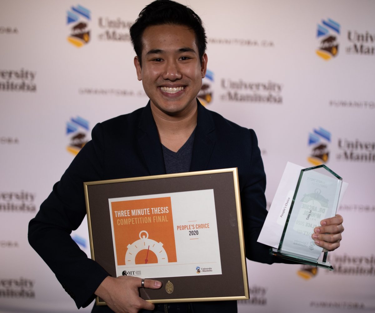 Winner of UM's 2020 3MT competition, Toby Le