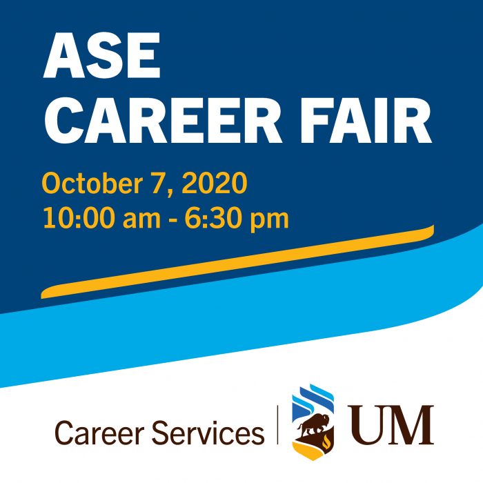 UM Today Students ASE Career Fair is Going Virtual! Top 3 Reasons