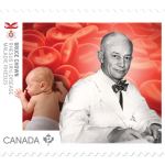Dr. Bruce Chown on a stamp
