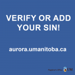 Verify or add your SIN to your Aurora account