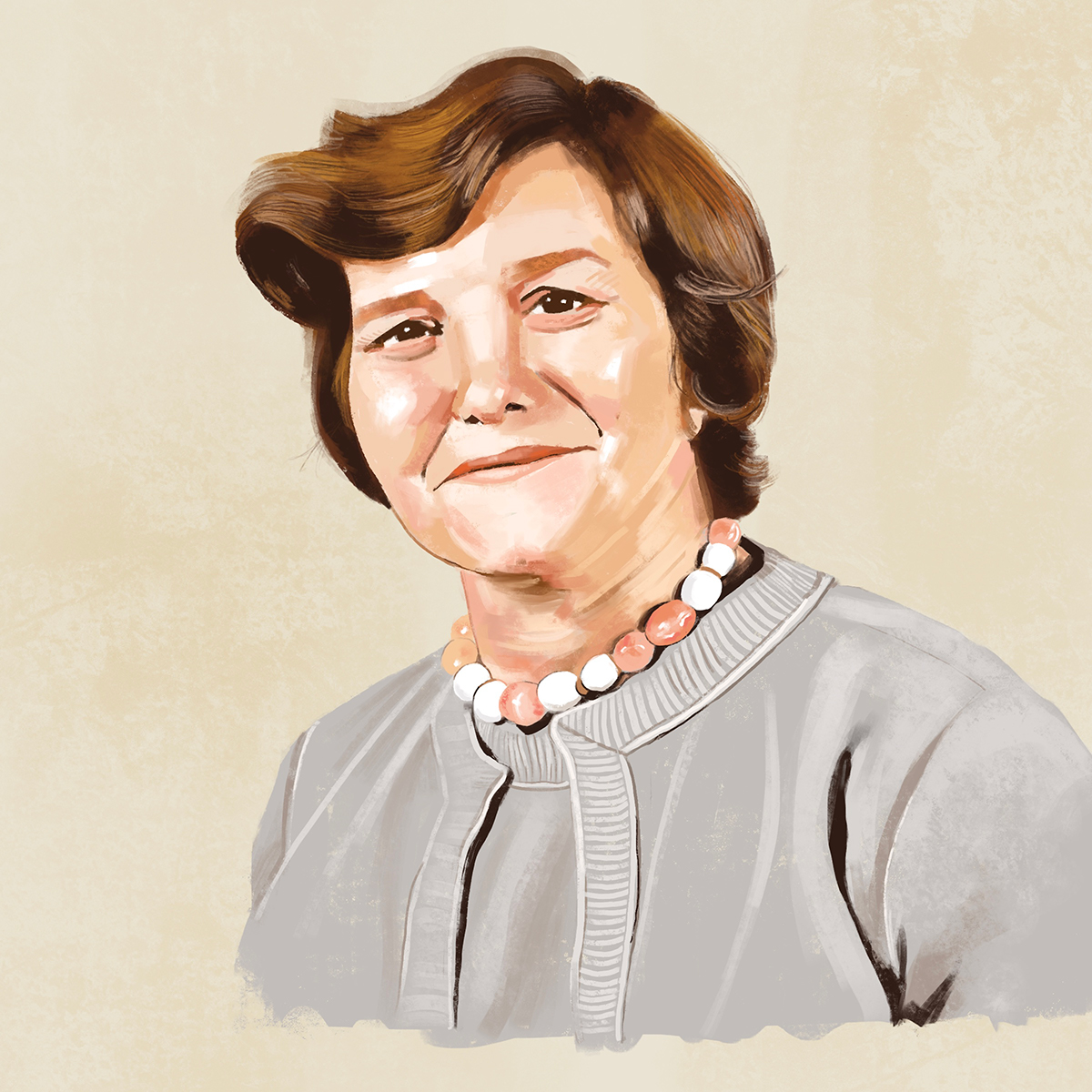 A portrait of Yvonne Brill.