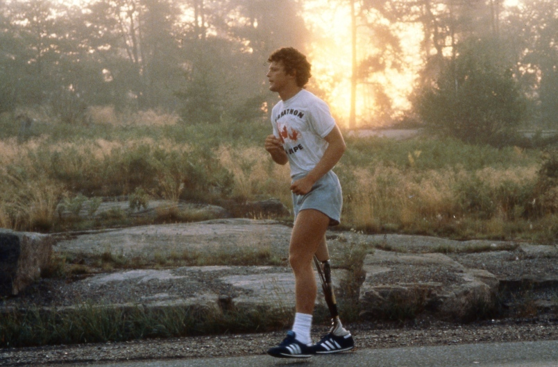 Terry Fox on his historic run.