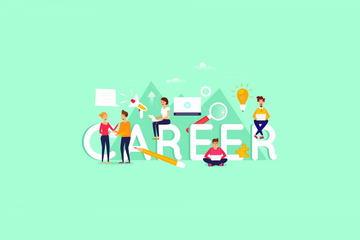 Career Month Graphic with Career Text