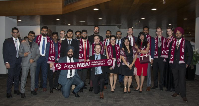 A group of Asper MBA Students at the MBA games.