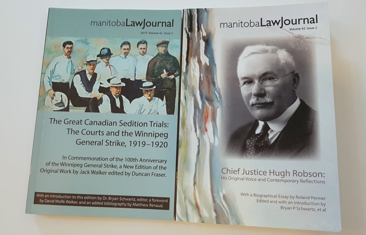 Manitoba Law Journal Volume 42 Issues 5 and 2
