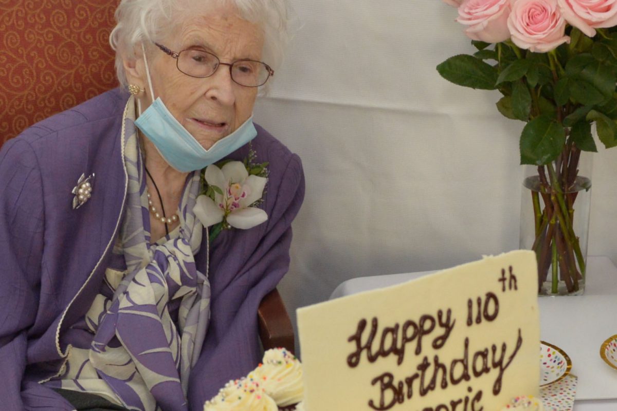 Mrs. Marjorie Douglas celebrates her 110th birthday