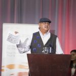 Eugene Arcand speaking at the Truth and Reconciliation Commission Ceremony