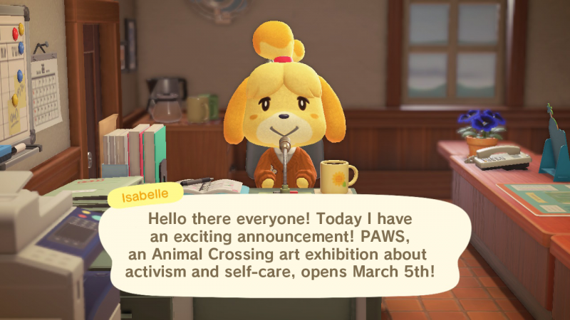 PAWS, Animal Crossing: New Horizons Screenshot, designed by Battleax Bunny⁣