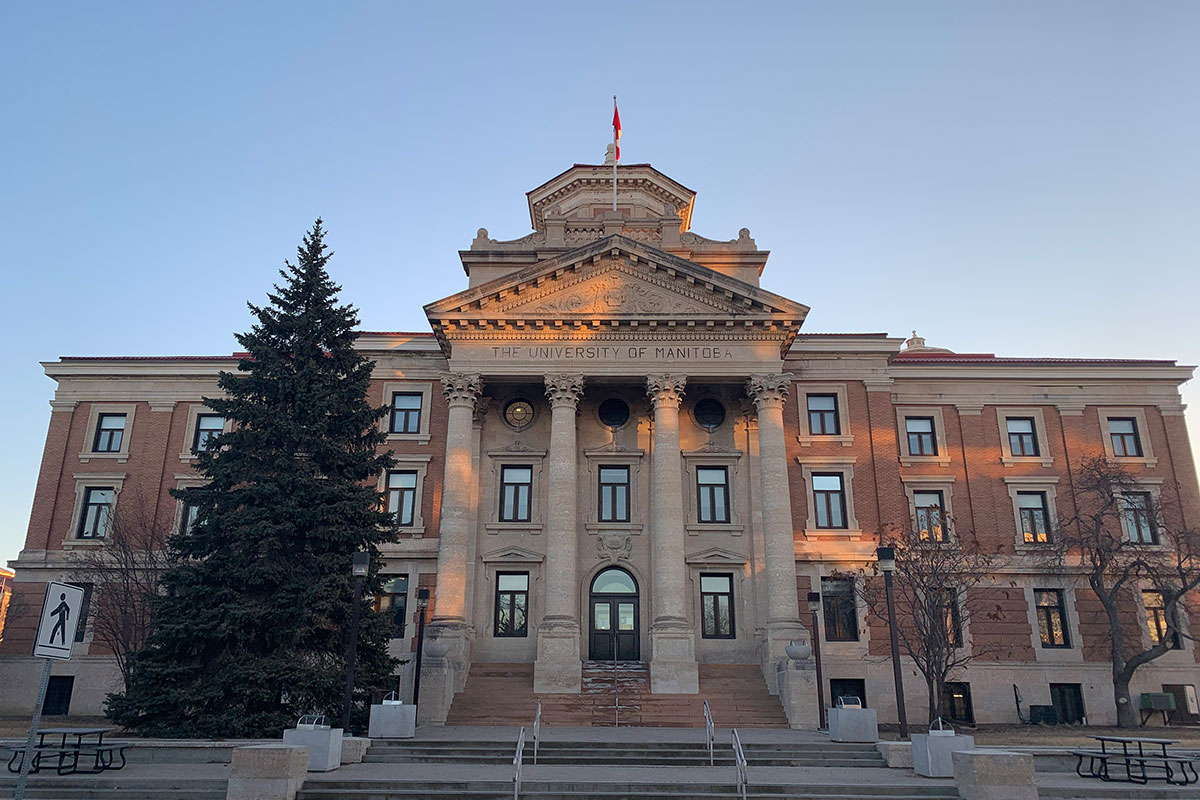 Administration Building on Fort Garry campus in morning light. // Photo from Chris Rutkowski