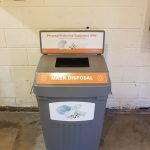 PPE recycling bin