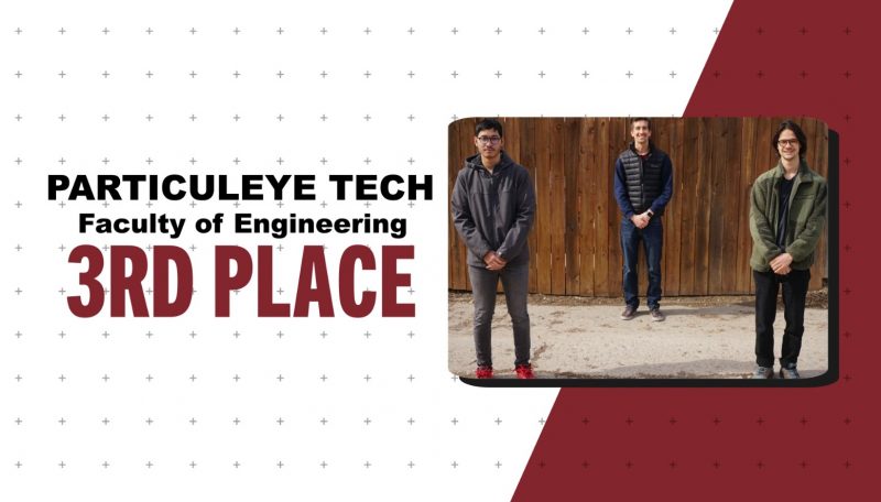 Team Particuleye Technologies from the Faculty of Engineering, University of Manitoba •Students: Quinn Desrocher, Zacharie Gousseau and Ran Tran 