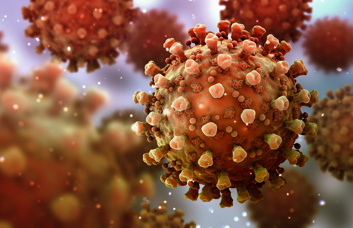 Illustration of COVID-19 virus.