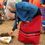 Elders and Survivors participated in the Land Blessing Ceremony on Aug. 12.