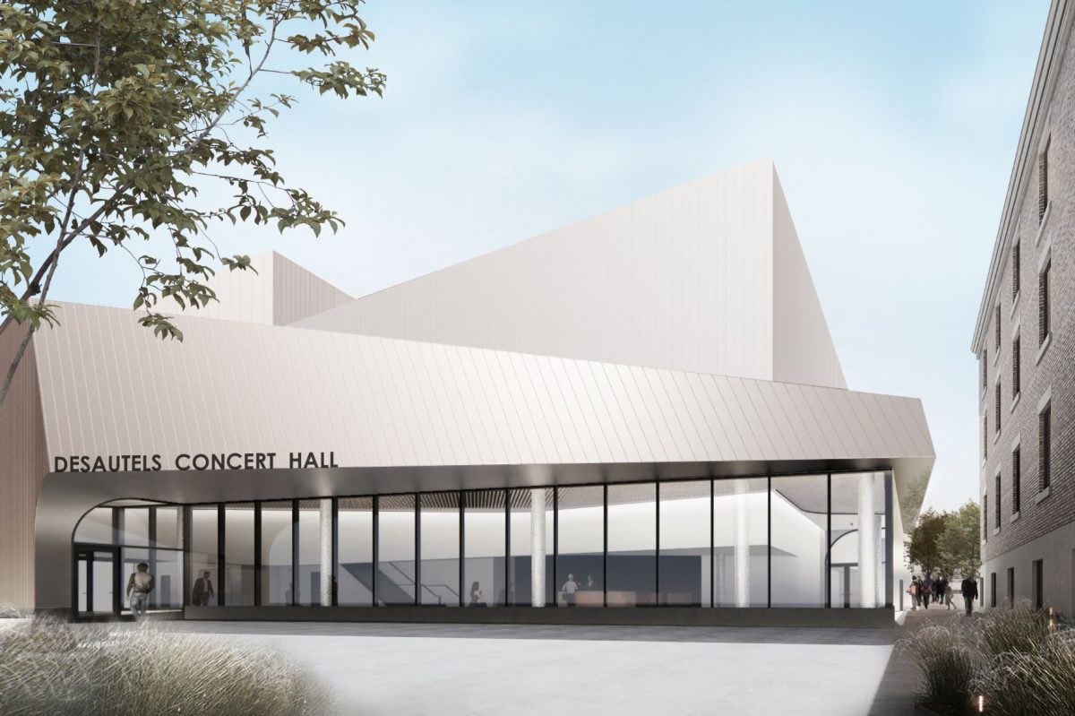 Artistic rendering of the new Desautels Concert Hall // Image: Cibinel Architecture