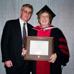 Michael and Christine Egan at her Ph.D. convocation 1999.