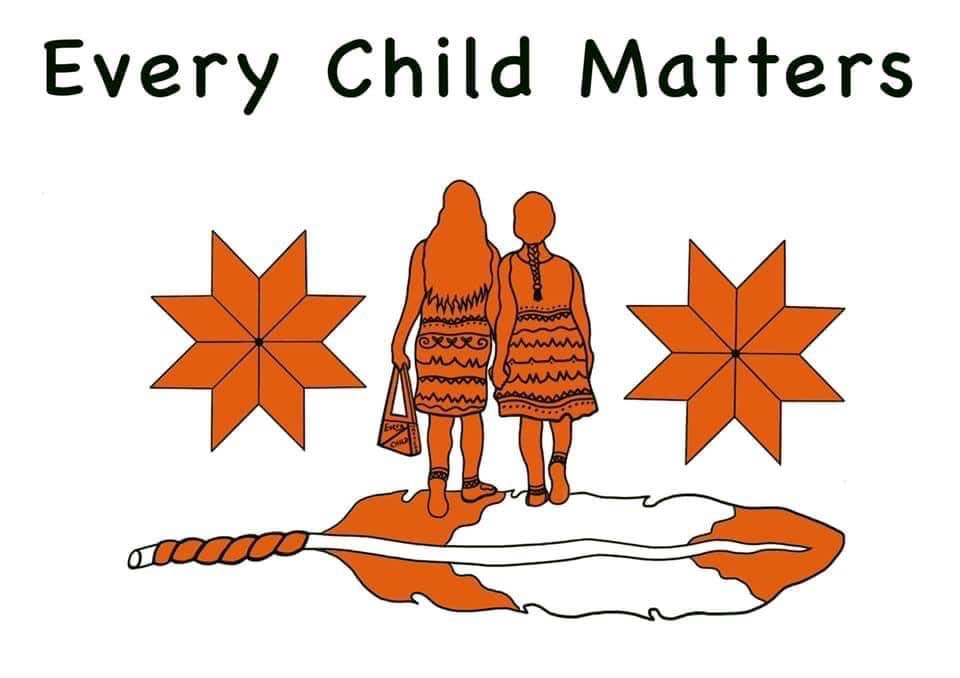 Artwork by Marcus Gosse from a video created for Orange Shirt Day 2021.