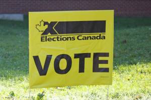 Elections Canada voting station poster