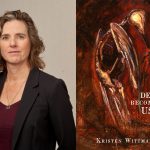photo of lawyer Kristen Wittman and cover of her book Death becomes us
