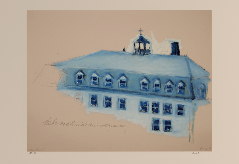 Robert Houle, schoolhouse, limited edition print, 2018