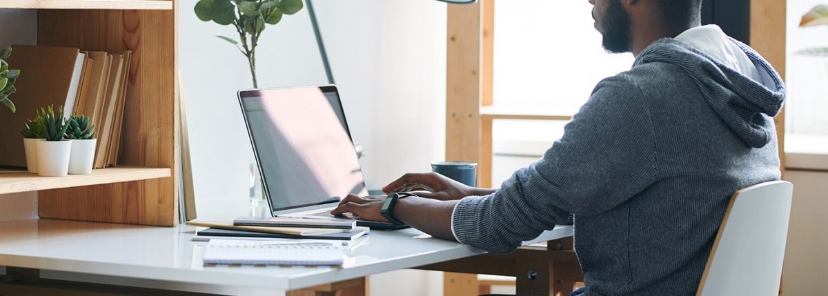 Student at a desk