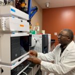 Dr. Rotimi Aluko in the lab