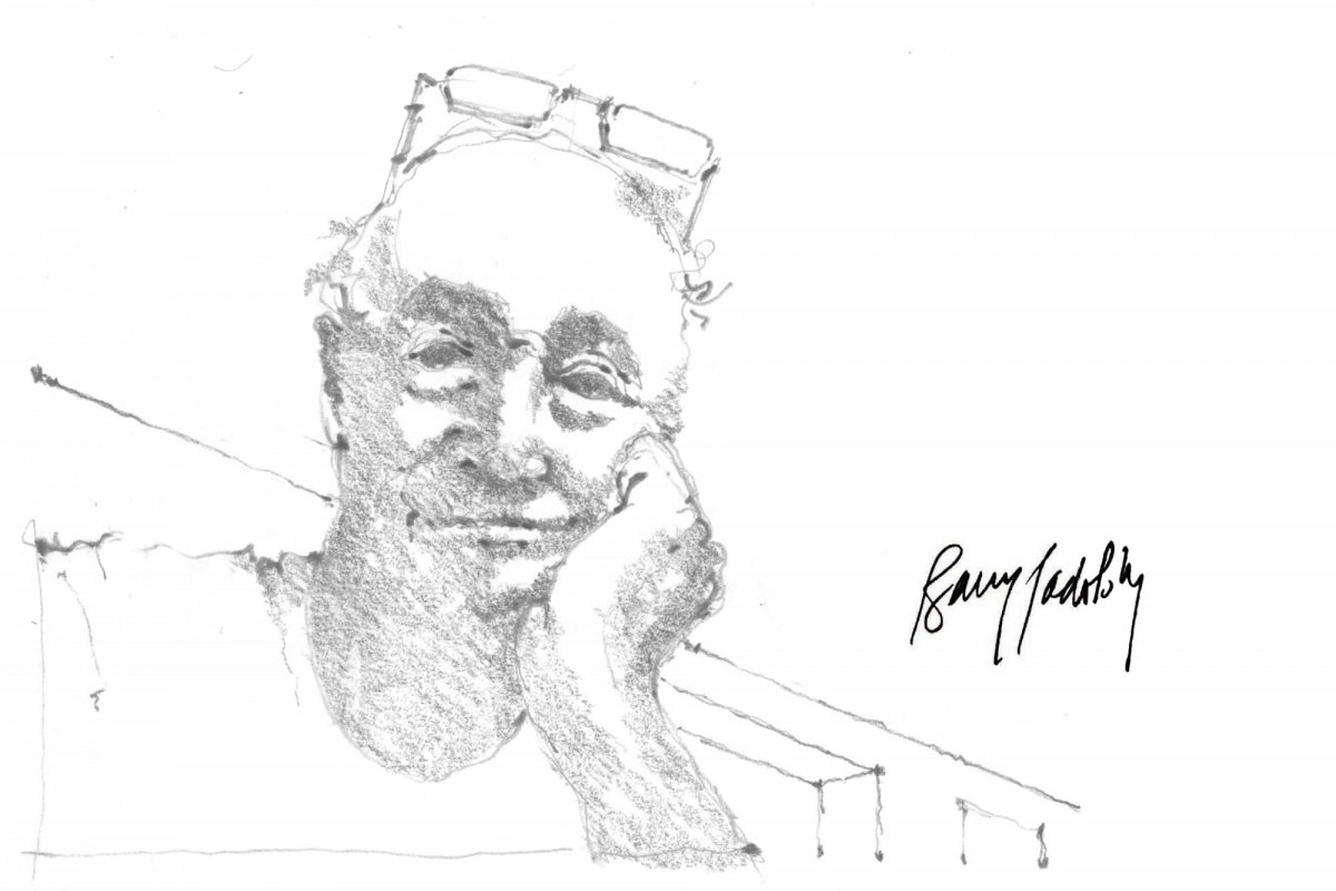 sketch of Barry Padolsky