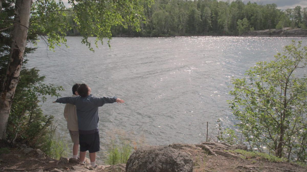 ‘Stories Are In Our Bones’ sees filmmaker Janine Windolph take her young sons fishing with their kokum, a residential school survivor who retains a deep knowledge and memory of the land. (Stories Are In Our Bones/National Film Board)